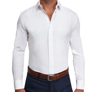 State & Liberty "The Springer" Solid White Stretch Dress Shirt